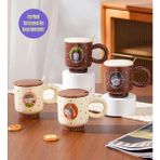 Ressam Art Figürlü Seramik Kupa - 450 ml