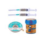 Ressem Mechnc Krem Lehim Sıvı Lehim Mechanc Solder Paste 42Gr 138C Lehim Emme Temizleme Teli 3,5Mm,,*/