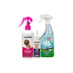 Resteril Hijyen Spreyi Pet 750ml + Veturel Kedi Yüz Bakım Solüsyonu 100ml + Veturel Pati Temizlik ve Bakım Spreyi 300ml