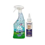 Resteril Hijyen Spreyi Pet 750ml + Veturel Kedi Yüz Bakım Solüsyonu 100ml