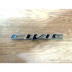 Restinal Civic Fb7 Metal Bagaj Amblemi 3D Krom Yazı Logo Honda Civic Uyumlu Arka Amblem 3m Bantlı Şık Görünüm - 1 adet