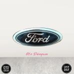 Restinal Ford Transit 2006-2014 V347 Ön Panjur Arması/yazısı (23×9 Cm) V347 Ön Panjur Arması - 1 adet
