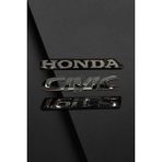 Restinal Honda Civic 1.6 Ies Bagaj Logosu Seti - 3 Adet - 1 adet