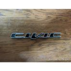 Restinal Honda Civic Uyumlu Bagaj Amblem Yazısı Metal 3D Logo Krom Kaplama 3m Bantlı Arka Yazı Civic Amblem - 1 adet