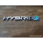 Restinal Hybrid Metal Arka Bagaj Yazısı Logo Arması Arka Kapak Uyumlu Dayanıklı Kaliteli Otomobil Aksesuar - 1 adet