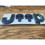 Restinal Jeep Bagaj Yazısı Suv Metal Siyah Kafatası Arma 3D Bagaj Kapı Çamurluk Emblem 3m Bantlı Araba Logo - 1 adet