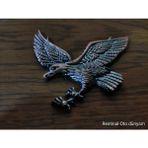 Restinal Kartal Metal Arma Oto Bagaj Kapı Çamurluk Emblem 3m Bantlı Kartal Logo Krom Kaplama Evrensel Arma - 1 adet