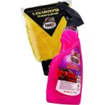 Restinal Mikrofiber Kaliteli Yıkama Eldiveni ve Araba Oto Cilası Parlaklığı Hızlı Cila Sprey 500 ml - 1 adet