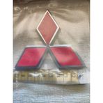 Restinal Mitsubishi L300 Bagaj Arma Logo 10 cm Bantlı 1986-2000 Oto Aksesuar Krom Plastik - 1 adet