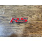 Restinal Rs Metal Arma Kırmızı Spor 3D Emblem Oto Bagaj Kapı Çamurluk 3m Bantlı Racing Arma Logo Evrensel - 1 adet