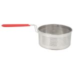 Restokki Fritöz Sepeti Yuvarlak Paslanmaz Çelik Kızartma Sepetleri Patates Kızartması Tavuk Makarna için Saplı [Mutfak Pişirme] (Large 19.8CM)