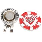 Restokki Metal Golf Manyetik Şapka Klip Cap Kelepçe Ballmarker Kemer Cebi için Spor Kaynağı İşaretleme