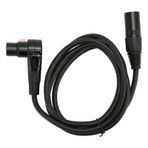 Restokki XLR Kablo, 5ft 90 Derece Mikrofon Kablosu, XLR Erkek Dişi Dengeli Mikrofon Kablosu 3 Pin Gümüş Kaplama OFC İletken, 3 Ayak Kısa Mikrofon Kablosu