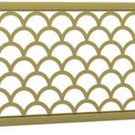 Restoran Bölücü Paneller Demir Çerçeve İş İstasyonu Ekranları Çalışma Yüzeyleri için Yarım Yükseklikte Bölmeler (Altın 60 x 30 cm) - Yemek Alanlarında Gizliliği ve Estetiği Geliştirin