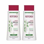 Restorex Hızlı Uzama Etkili İnce Telli ve Yağlı Saçlar 2x500 ml Şampuan