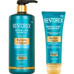 Restorex Keratin & Argan Onarıcı Saç Bakım Şampuanı 900 Mililitre, Yıpranmış ve Hasar Görmüş Saçlar