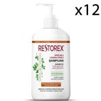 Restorex Sağlıklı Uzama Etkili Kuru Yıpranmış Saçlar İçin 12x1000 ml Şampuan