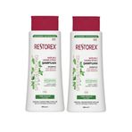 Restorex Sağlıklı Uzama Etkili Yağlı Saçlar İçin Sarmaşık Özlü 2x500 ml Şampuan