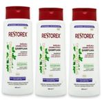 Restorex Sağlıklı Uzama Saç Dökülmesine Karşı Etkili 3x500 ml Şampuan