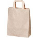 Retapack 18X9X23 Düz Saplı 70GSM Recycle Kağıt (Kraft) Poşet (250 Adet)