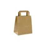 Retapack 27X16X28 Düz Saplı 70GSM Recycle Kraft Kağıt Poşet/hediye Poşeti 10 Adet - Akağaç
