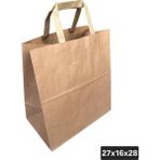 Retapack 27X16X28 Düz Saplı 70GSM Recycle Kraft Kağıt Poşet/hediye Poşeti 50 Adet - 9