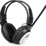 Retekess TR101 FM radyo kulaklığı, çim biçme için kulaklık, dijital kablosuz radyo, çim biçme, yürüyüş, binicilik için, AA pil ile çalışır (siyah)