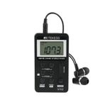 Retekess V112 AM FM Cep Radyo, Kulaklıklı Dijital Radyo, Şarj Edilebilir Pilli Radyo, LCD Ekranlı Yürüyüş Koşu için (Siyah)