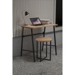 RetoDesign 45/72 Çalışma Masası ve Taburesi Takım Genel Amaçlı Masa ve Tabure 1120 - 72*72 - Ahşap