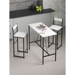 Retodesign Beyaz Good Bar Masa Takımı 1651B