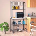 RETODESİGN BEYAZ MUTFAK BANGOSU, ÇOK AMAÇLI RAF 1750B