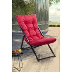Retodesign Katlanır Şezlong Kırmızı