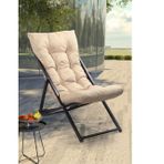 Retodesign Katlanır Şezlong Krem 1781