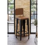 Retodesign Lotus Bar Sandalyesi 9010 Siyah