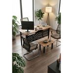 Retodesign SEHPALI BÜRO MASASI ,OFİS MASASI, 140 CM. ÇALIŞMA MASASI TAKIMI 5141
