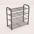 Retohome Metal 4 Katli Ayakkabilik Ve Çok Amaçli Raf 2321 Siyah