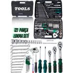 Retools 121 Parça Lokma Seti: Tam Profesyonel 72 Diş Eğik Cırcır, Çelik Yapılı Full Set!