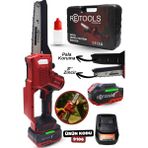 Retools 9106 Bordo Şarjlı Dal Budama Testere 21V Güçlü Motor ve 8 İnç Zincir ile Pratik Kullanım