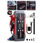 Retools Bsmoom 9000A 6’sı 1 Arada Araç Akü Takviye Cihazı – Hava Kompresörü, Akıllı Kablo, 12V