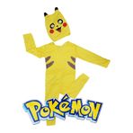 Retoys Pokemon Çocuk Kostüm Pikachu Maske Kuyruklu