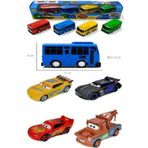 Retoys Şimşek Mcquenn Metal Çek Bırak Arabalar+Tayo 4'lü Çek Bırak Araç Oyuncak Set