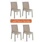 Retro Art Holiday Deluxe Kolsuz Sandalye 4'Lü