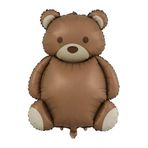 Retro Ayı Folyo Balon Retro Teddy Bear Büyük Ayı Balon 89x72 cm