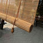 Retro Bambu Kıvrılabilir Gölge, Matkap/Dış Mekan için 45-170 cm Karartma Bambu Oda Bölücü Balkon ve Mutfak için Doğal Ahşap Panjurlar Güneş ve Gizlilik Koruması (150x120 cm/59x47 in %50 Sh