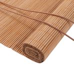 Retro Bambu Stor Perde [50-120 cm Genişlik 100-280 cm Yüksek Ayarlanabilir] %60 Gizlilik Bambu Pencere Panjurları Kapılar ve Pencereler için Matkap Yok Güneşlik