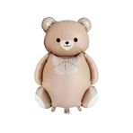 Retro Büyük Karamel Ayı Folyo Balon Teddy Bear 65,5-90 Cm