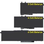 Retro Dell Precision XCTOP3551EMEA3 6 Cell Batarya