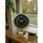 Retro Elegance 25 X 20 Cm Eskitme Metal Masa Saati Vitrin