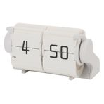 Retro Flip Masa Saati, Mekanik Mavi Anahtarlı Otomatik Flip Dijital Takvim Saati 2500mAh Pil, Ev Ofis Dekoru Için Çok Sayı Ekran, 12 Saat Formatı (4.33x2.36x1.97in) (WHITE)