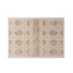 Retro Geometrik Geniş Alan Halı Oturma Odası Yatak Ev Dekorasyon için Yumuşak Kadife Kalınlaşmış Halı 200X300 cm